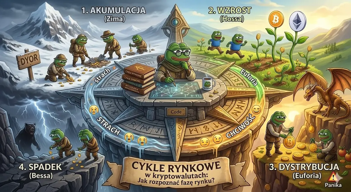 Cykle rynkowe w kryptowalutach faza rynku hossa bessa pepe
