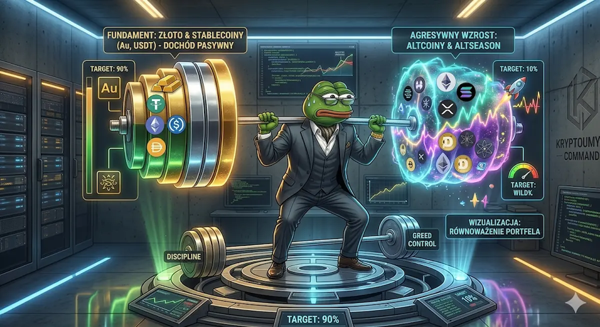 Podatek od kryptowalut 2026 – Pepe księgowy analizuje raporty i optymalizuje zyski.